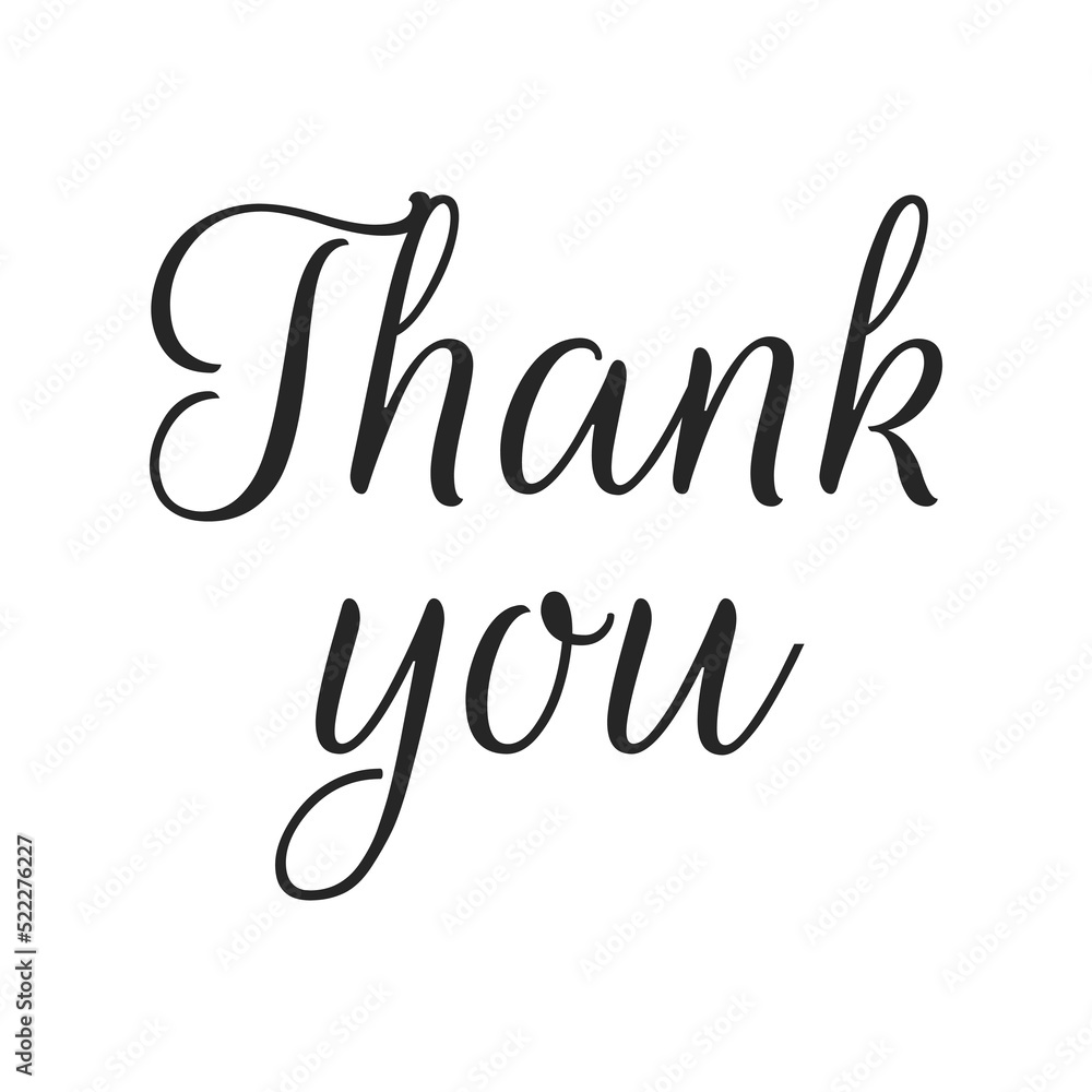 black thank you text vector black thank you text vector