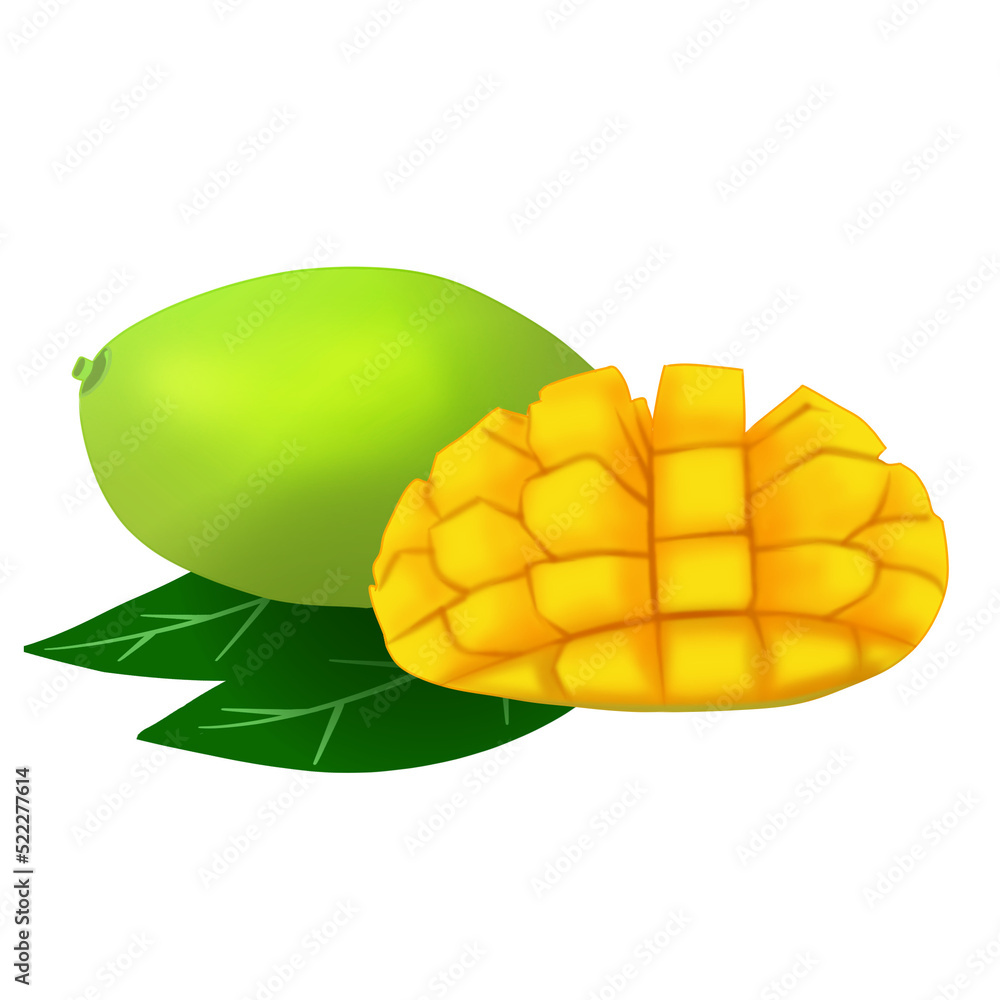 green young mango