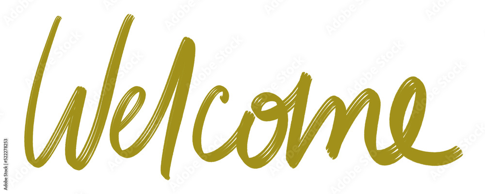 Welcome word, great design for any purposes. Hand-drawn lettering. Hand drawn style. Welcome word, great design for any purposes. Hand-drawn lettering. Hand drawn style.