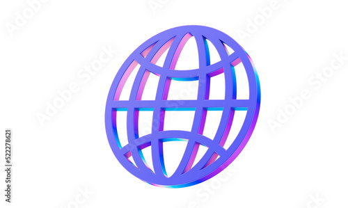 world globus 3d transparent...