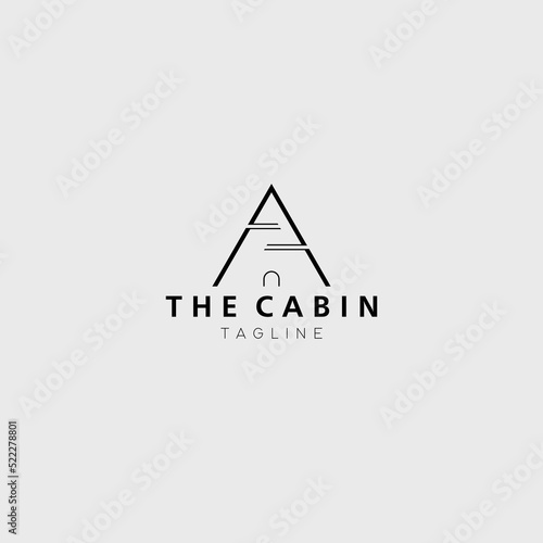 cabin logo vector illustration design for use brand identity company