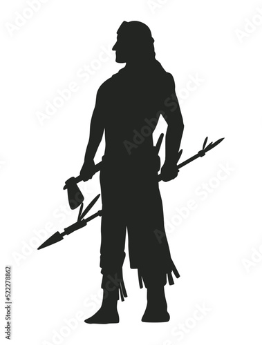 native warrior silhouette