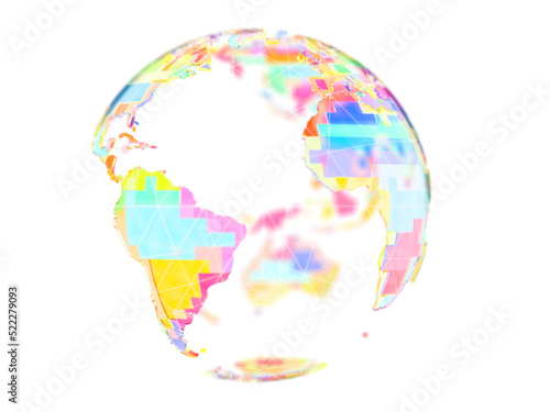 world globus 3d transparent
