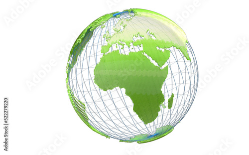 world globus 3d transparent...