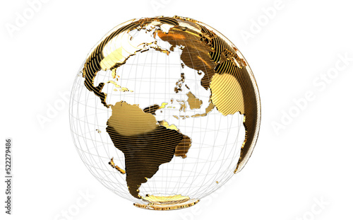 world globus 3d transparent
