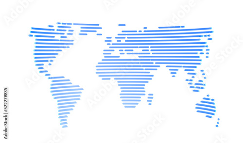 world map blue 3d transparent digital