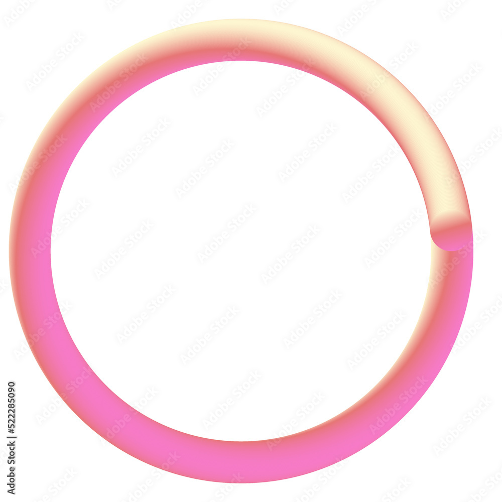 Pink and yellow circle frame Pink and yellow circle frame