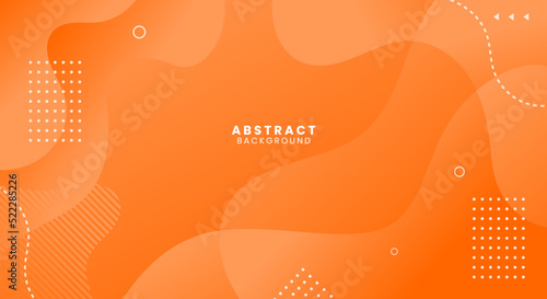 Dynamic abstract trendy orange color gradation background