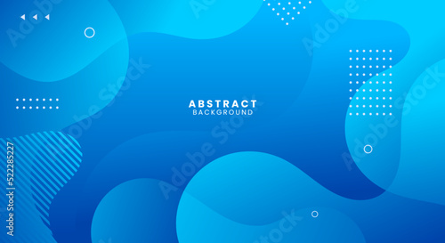 Dynamic abstract trendy blue color gradation background