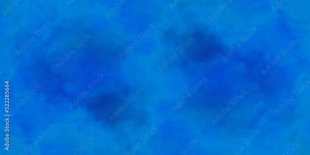 Obraz premium Navy blue blurry grunge texture with colorful smokes, old style sky blue background for any kinds of graphics design and web design.