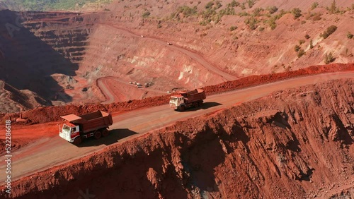 Metal industry ore technology mine geology truck mineral carrier