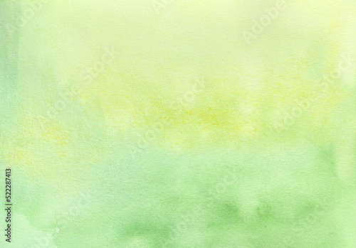 Photos Green watercolor abstract background. Aquarelle illustration