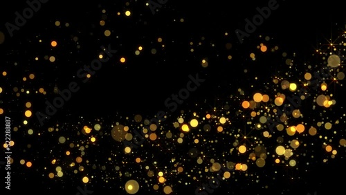 flowing christmas glitter light animation loop photo