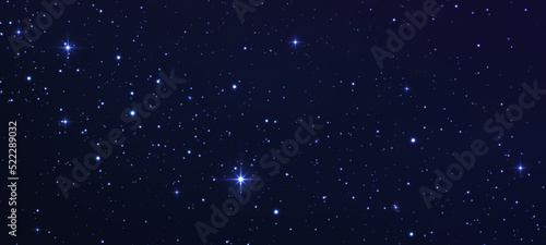 Fototapeta Naklejka Na Ścianę i Meble -  Space background with shining stars. Starry night with shiny stars in the gradient sky. Magic color galaxy. Star universe background. Milky way galaxy in the infinity space.