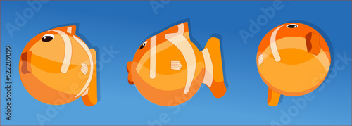 Le poisson rouge bulle