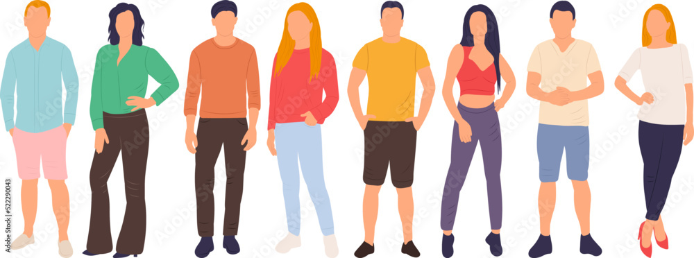 people in flat style, isolated, vector people in flat style, isolated, vector