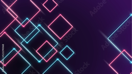 Abstract modern neon glowing background