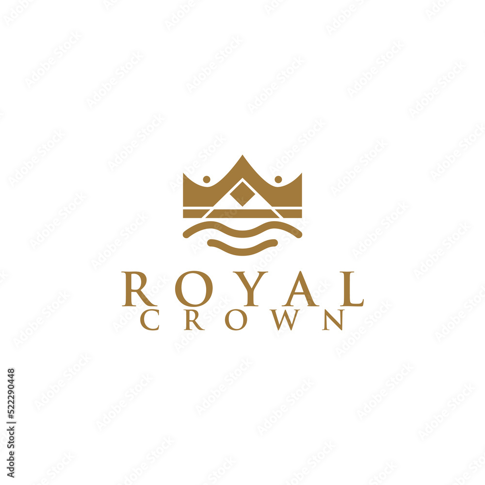 Royal Crown Logo Design Vector Royal Crown Logo Design Vector