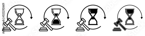 Auction icon vector set. bargaining illustration sign collection. sold symbol or logo.