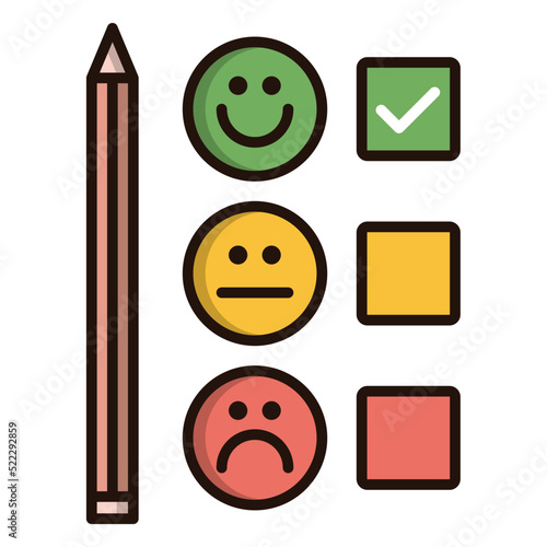 Customer satisfaction survey icon