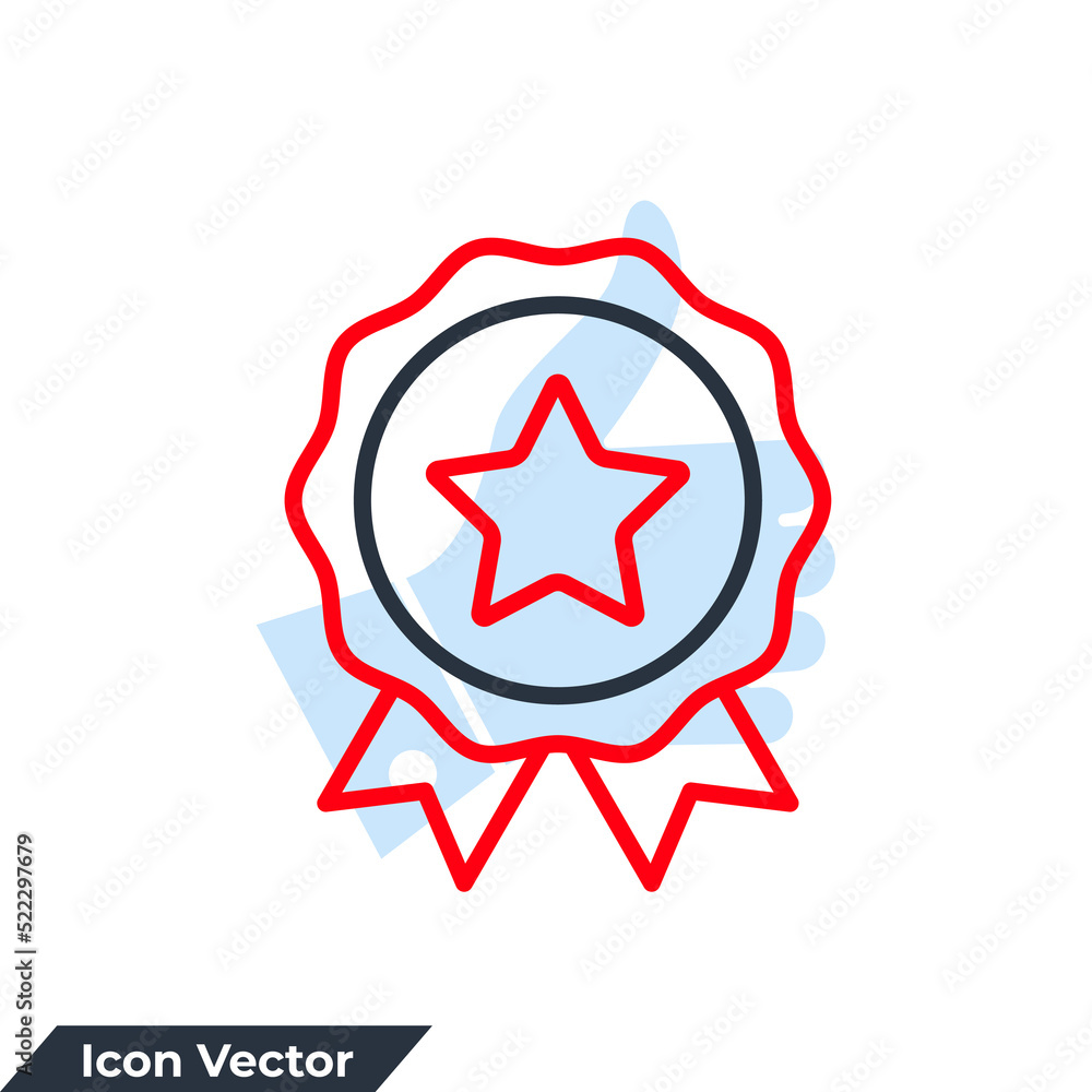 Premium quality. Achievement badge icon logo vector illustration. Certificate symbol template for graphic and web design collection Premium quality. Achievement badge icon logo vector illustration. Certificate symbol template for graphic and web design collection