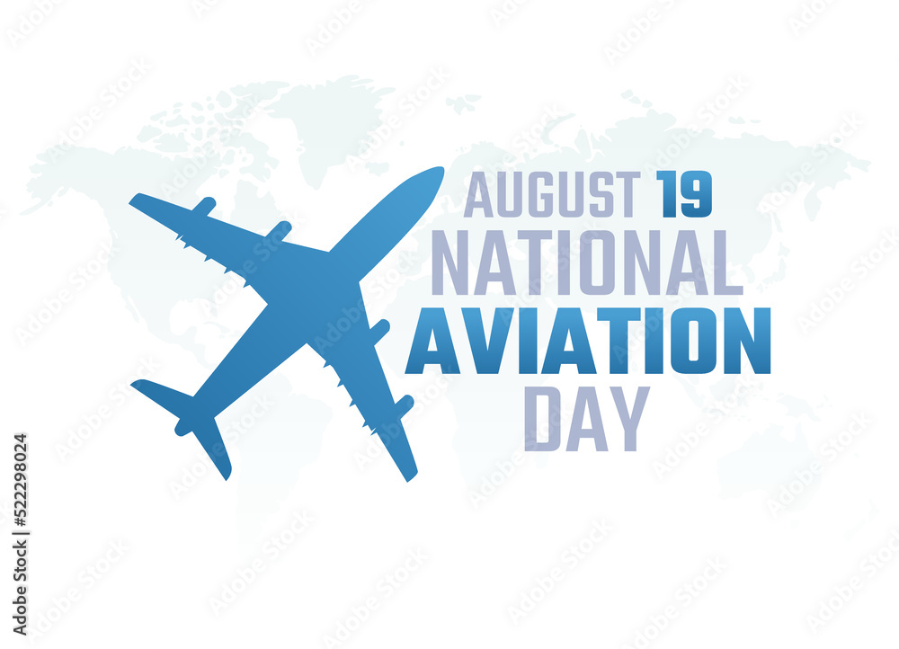 vector graphic of national aviation day good for national aviation day