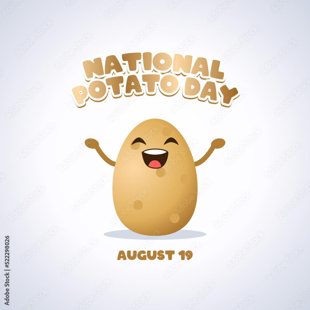 vector graphic of national potato day good for national potato day