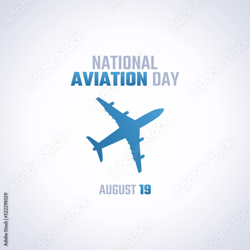 vector graphic of national aviation day good for national aviation day celebration. flat design. flyer design.flat illustration.