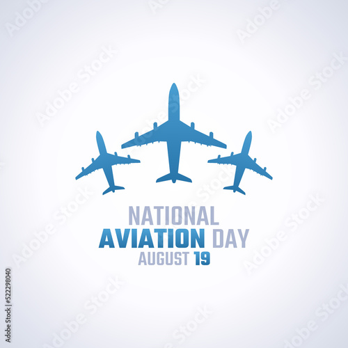 vector graphic of national aviation day good for national aviation day celebration. flat design. flyer design.flat illustration.