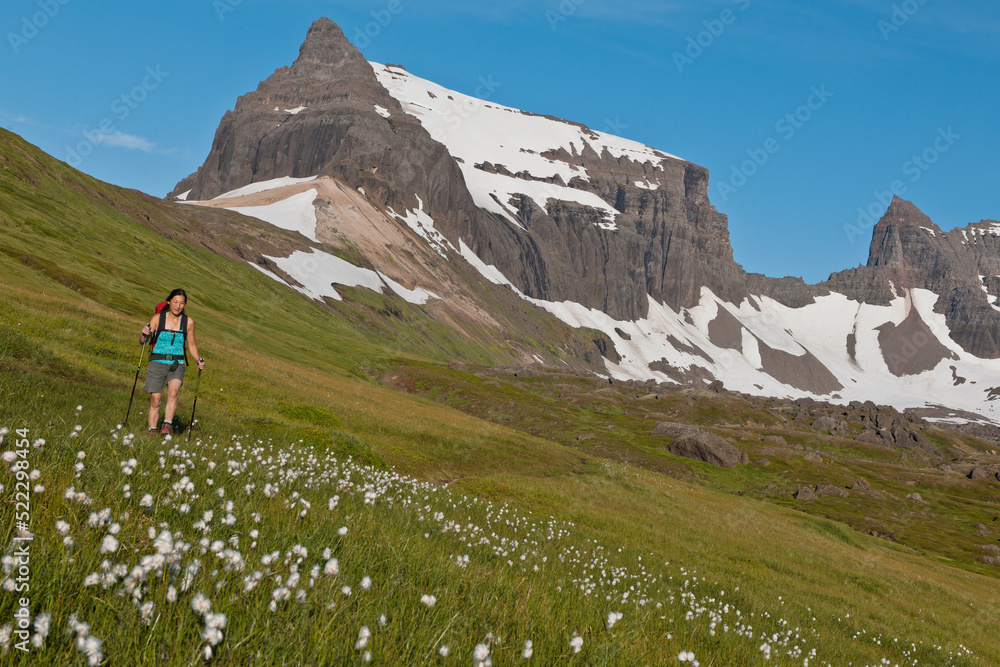Hiking in the remote eastern fjords of Iceland Hiking in the remote eastern fjords of Iceland