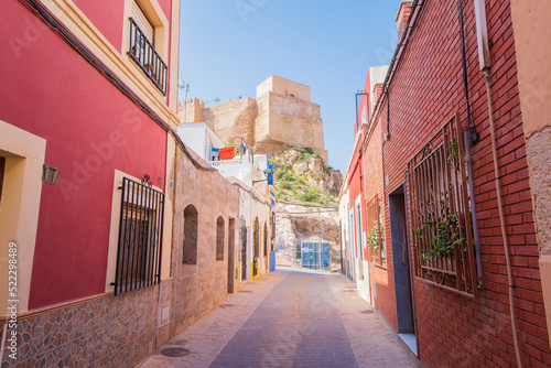 Cityscape of the Alcazaba (castle) of Almeria (Almeria, Spain)