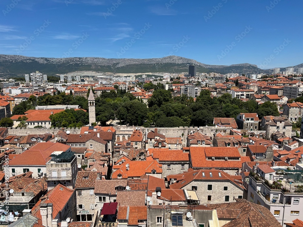 Panoramic view of Split, Croatia