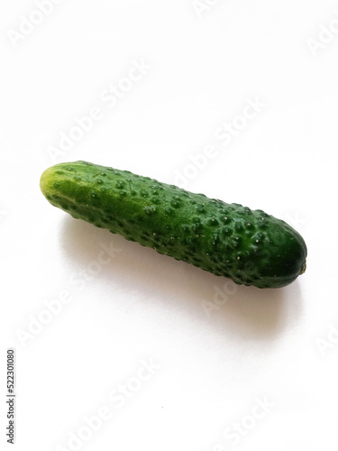 fresh cucumber isolated on white background
