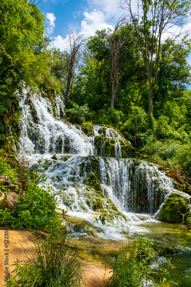 Terraced waterfall at Krka National Park Croatia