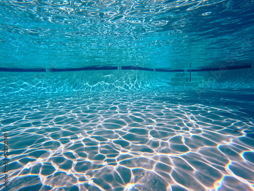 Underwater sunlight pattern...