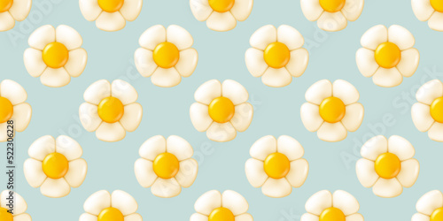 The seamless pattern of cute flower