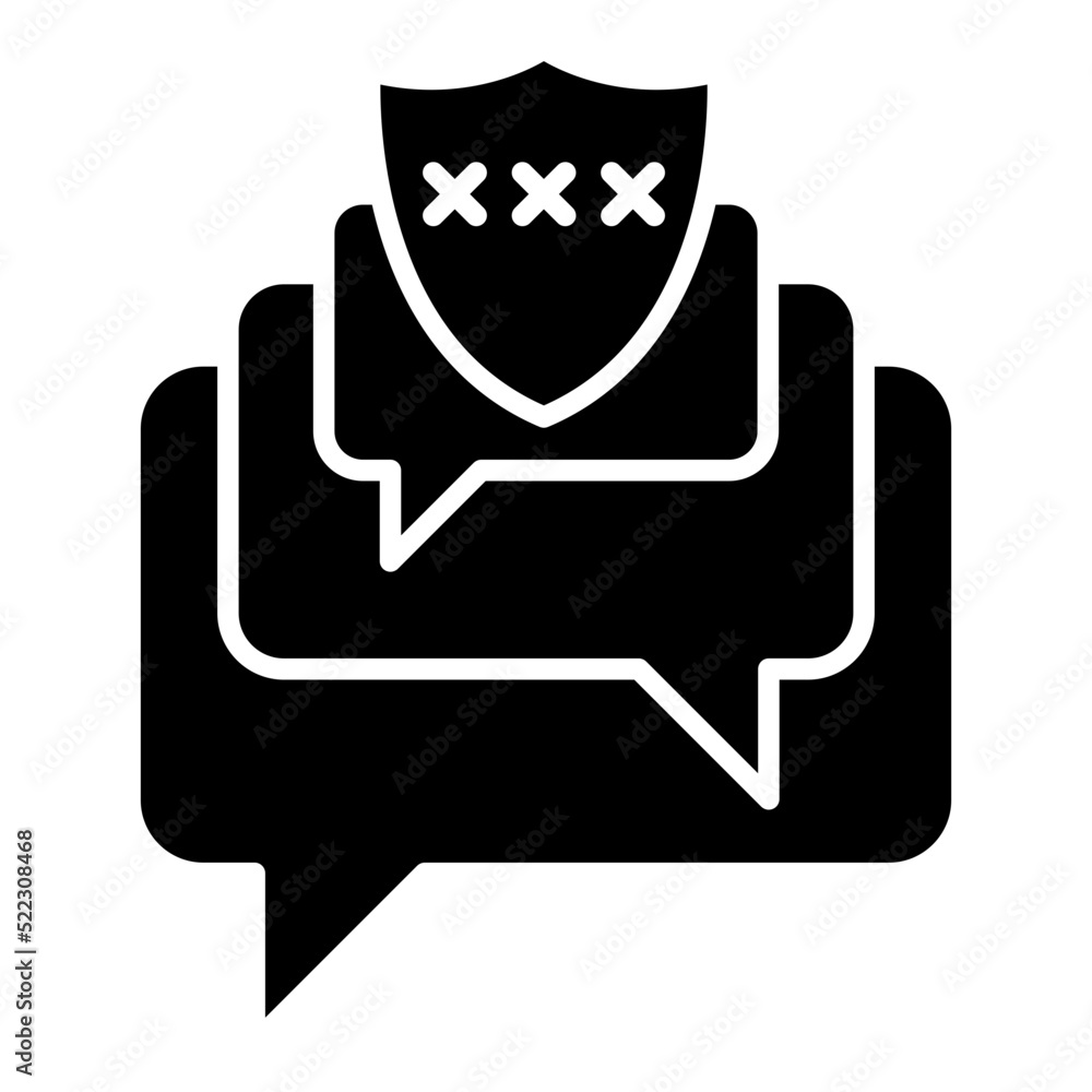 Conversation security icon Conversation security icon