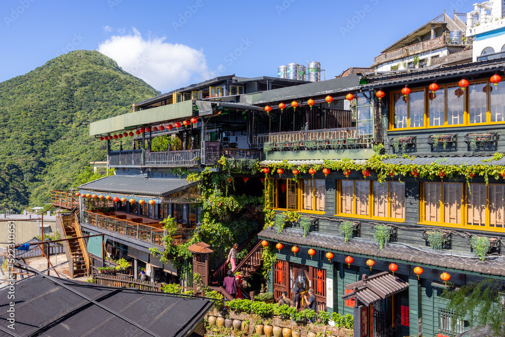 Fototapeta premium Jiufen, Taiwan Small village in jiufen of taiwan
