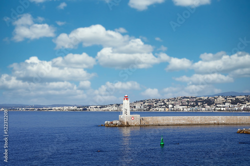 Lighthouse in Nice France landscape