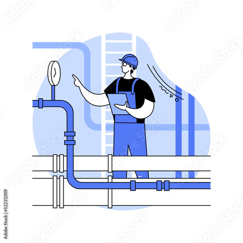 Petroleum engineering isolated cartoon vector illustrations.
