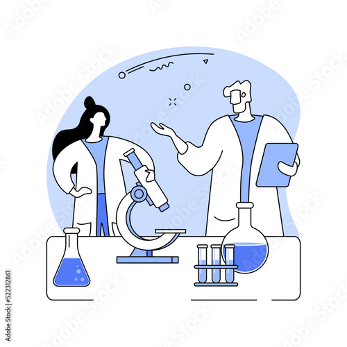Biomedical engineering isolated cartoon vector illustrations.