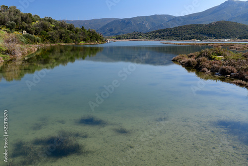 Psifta-Lagune auf dem Peloponnes, Griechenland // Psifta lagoon (Psifta wetland) on the Peloponnese, Greece