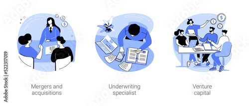 Investment banking isolated cartoon vector illustrations se photo