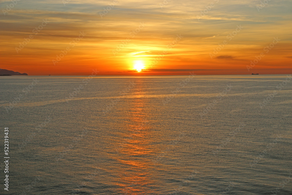 Dawn over the Mediterranean Sea