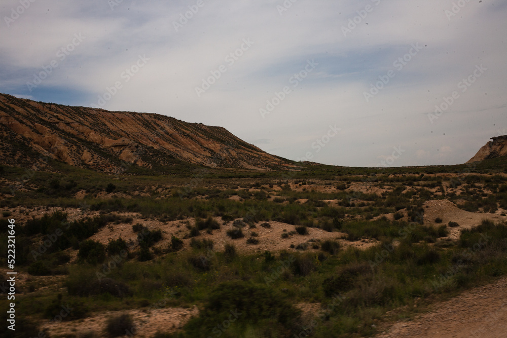 View at Bardenas desert Spain Navarre