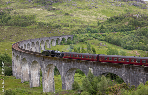 Das Glenfinnan Viadukt in Schottland
