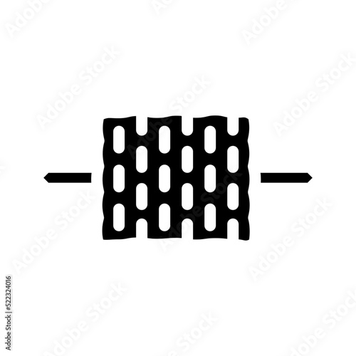 corn stick glyph icon vector. corn stick sign. isolated symbol illustration