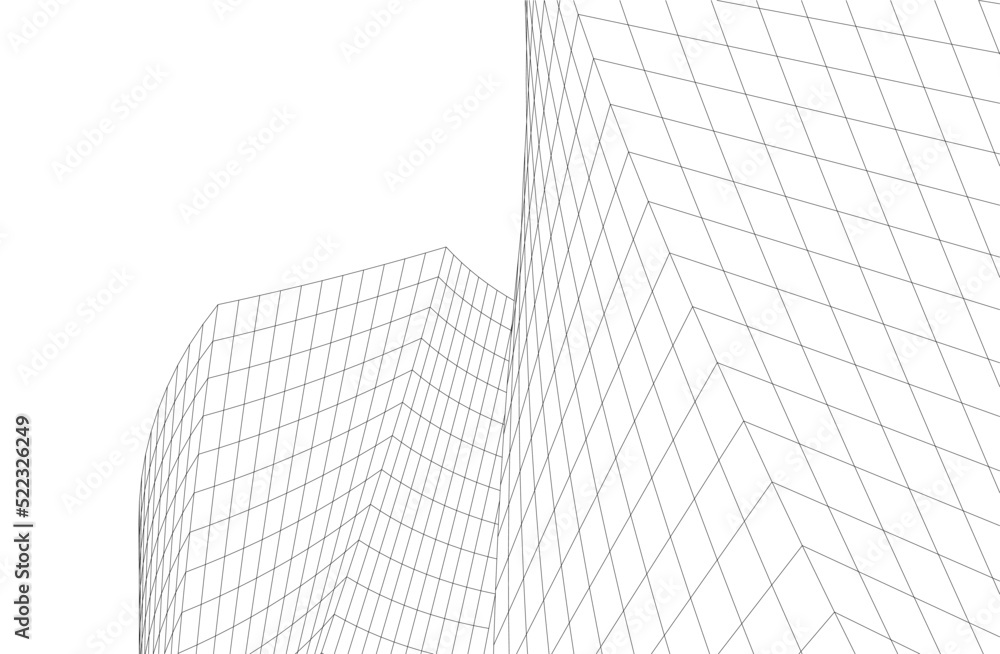 Architectural background vector 3d illustration Architectural background vector 3d illustration