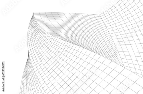 Architectural background vector 3d illustration