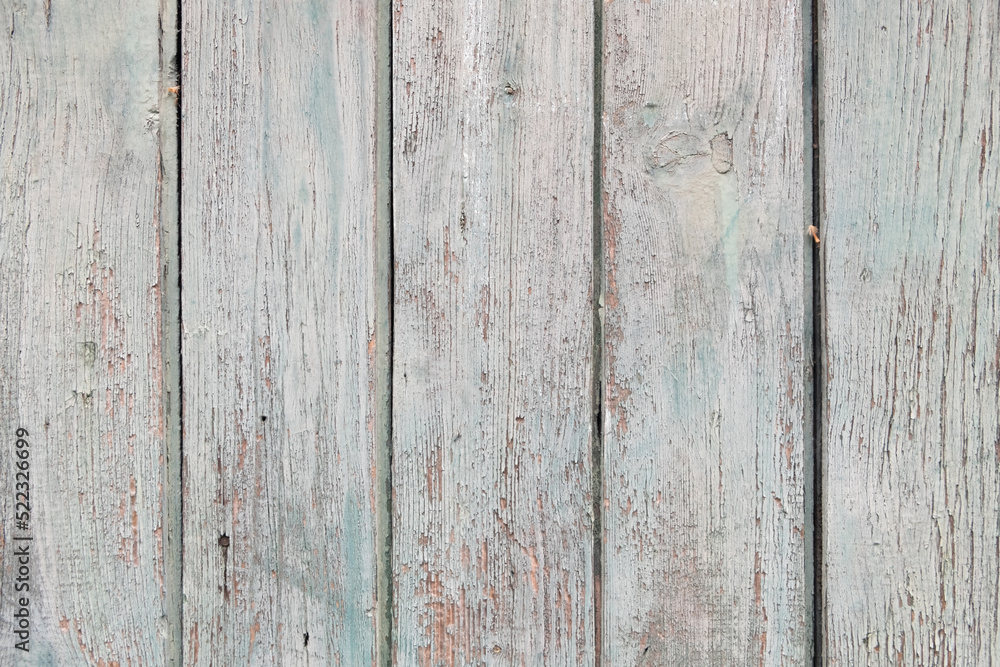 Fototapeta premium Vintage wooden door background. Weathered wood background.